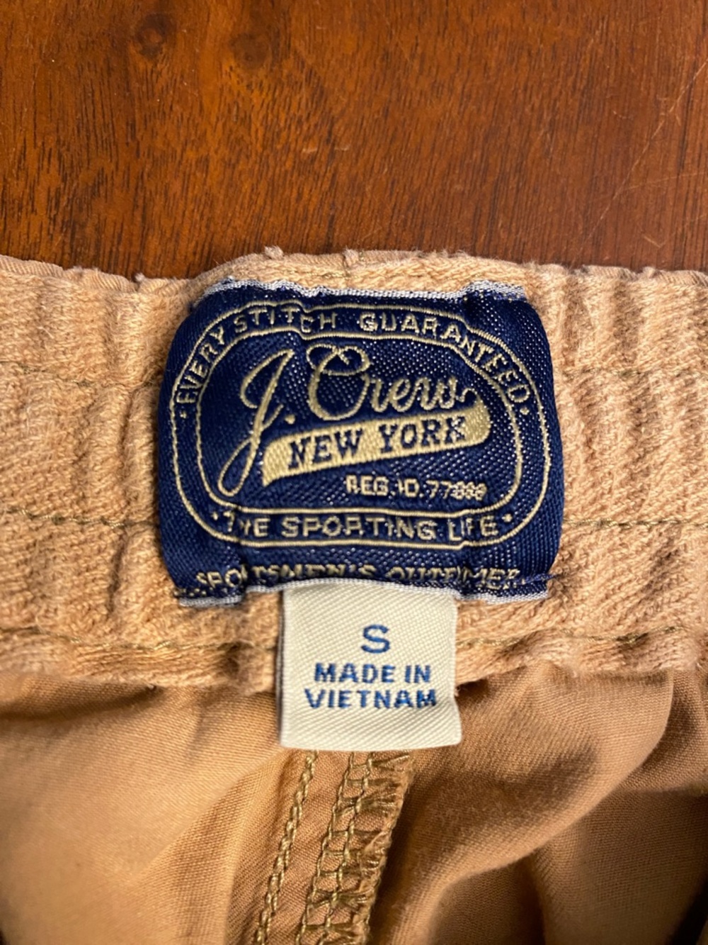 J Crew Elastic Waist Khaki Shorts - Picture 2 of 4